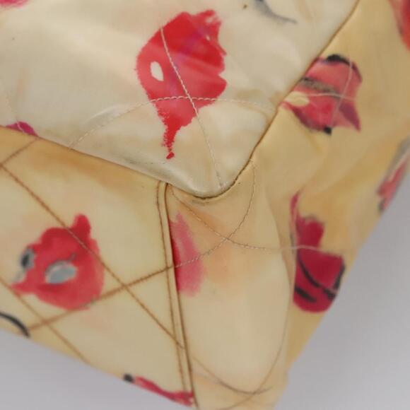 CHANEL Matelasse Chain Coco Mark Lip Tote Bag Vinyl Red CC - Picture 14 of 16